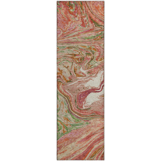 Piper Looms Mayfield Abstract AMF1061 Coral Machine Washable Area Rug Runner Main Image