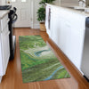 Piper Looms Mayfield Abstract AMF1061 Green Machine Washable Area Rug Runner Lifestyle Image Feature