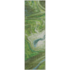 Piper Looms Mayfield Abstract AMF1061 Green Machine Washable Area Rug Runner Main Image