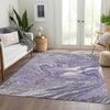 Piper Looms Mayfield Abstract AMF1061 Lavender Machine Washable Area Rug Lifestyle Image Feature