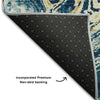 Piper Looms Mayfield Abstract AMF1061 Navy Machine Washable Area Rug Backing Image