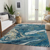 Piper Looms Mayfield Abstract AMF1061 Navy Machine Washable Area Rug Lifestyle Image Feature