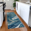 Piper Looms Mayfield Abstract AMF1061 Navy Machine Washable Area Rug Runner Lifestyle Image Feature