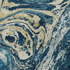 Piper Looms Mayfield Abstract AMF1061 Navy Machine Washable Area Rug Swatch Image