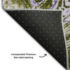 Piper Looms Mayfield Abstract AMF1061 Olive Machine Washable Area Rug Backing Image