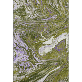 Piper Looms Mayfield Abstract AMF1061 Olive Machine Washable Area Rug main image