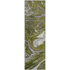 Piper Looms Mayfield Abstract AMF1061 Olive Machine Washable Area Rug Runner Main Image