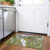 Piper Looms Mayfield Abstract AMF1061 Olive Machine Washable Area Rug Scatter Lifestyle Image Feature