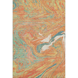 Piper Looms Mayfield Abstract AMF1061 Orange Machine Washable Area Rug main image
