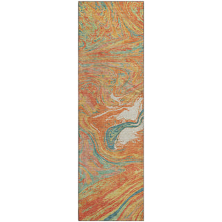 Piper Looms Mayfield Abstract AMF1061 Orange Machine Washable Area Rug Runner Main Image