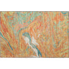Piper Looms Mayfield Abstract AMF1061 Orange Machine Washable Area Rug Scatter Main Image