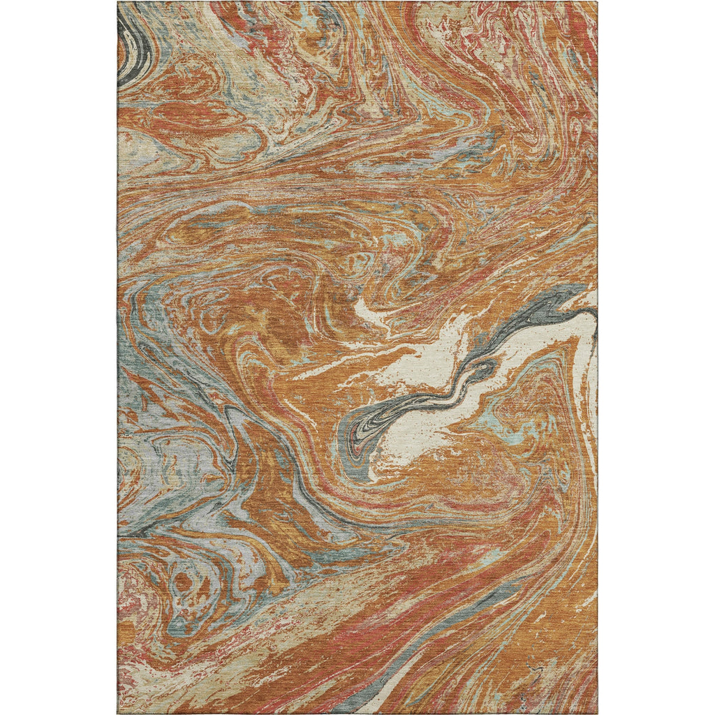 Piper Looms Mayfield Abstract AMF1061 Paprika Machine Washable Area Rug main image