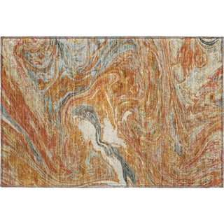 Piper Looms Mayfield Abstract AMF1061 Paprika Machine Washable Area Rug Scatter Main Image