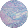 Piper Looms Mayfield Abstract AMF1061 Sky Machine Washable Area Rug Round Main Image