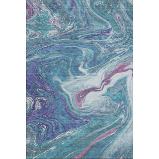 Piper Looms Mayfield Abstract AMF1061 Teal Machine Washable Area Rug main image