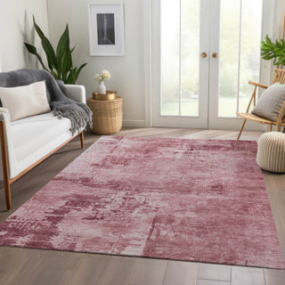 Piper Looms Mayfield Abstract AMF1062 Blush Machine Washable Area Rug Lifestyle Image Feature