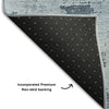 Piper Looms Mayfield Abstract AMF1062 Denim Machine Washable Area Rug Backing Image