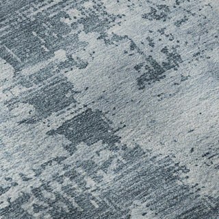 Piper Looms Mayfield Abstract AMF1062 Denim Machine Washable Area Rug Swatch Image