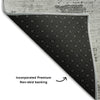 Piper Looms Mayfield Abstract AMF1062 Gray Machine Washable Area Rug Backing Image