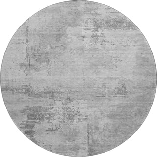 Piper Looms Mayfield Abstract AMF1062 Gray Machine Washable Area Rug Round Main Image