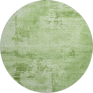 Piper Looms Mayfield Abstract AMF1062 Green Machine Washable Area Rug Round Main Image