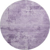 Piper Looms Mayfield Abstract AMF1062 Lavender Machine Washable Area Rug Round Main Image
