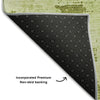Piper Looms Mayfield Abstract AMF1062 Lime Machine Washable Area Rug Backing Image