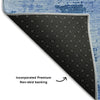 Piper Looms Mayfield Abstract AMF1062 Navy Machine Washable Area Rug Backing Image
