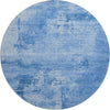Piper Looms Mayfield Abstract AMF1062 Navy Machine Washable Area Rug Round Main Image