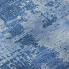 Piper Looms Mayfield Abstract AMF1062 Navy Machine Washable Area Rug Swatch Image