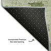Piper Looms Mayfield Abstract AMF1062 Olive Machine Washable Area Rug Backing Image