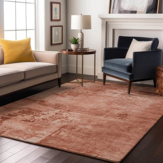 Piper Looms Mayfield Abstract AMF1062 Paprika Machine Washable Area Rug Lifestyle Image Feature