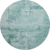 Piper Looms Mayfield Abstract AMF1062 Teal Machine Washable Area Rug Round Main Image