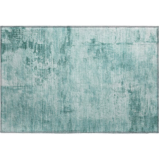 Piper Looms Mayfield Abstract AMF1062 Teal Machine Washable Area Rug Scatter Main Image