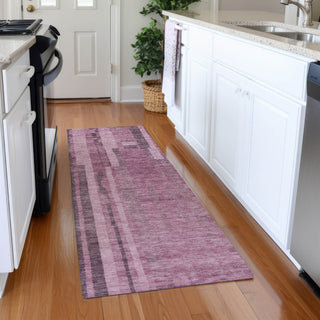 Piper Looms Mayfield Stripes AMF1063 Blush Machine Washable Area Rug Runner Lifestyle Image Feature