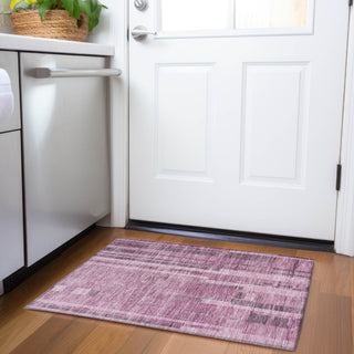 Piper Looms Mayfield Stripes AMF1063 Blush Machine Washable Area Rug Scatter Lifestyle Image Feature