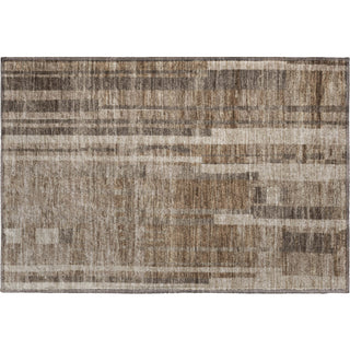Piper Looms Mayfield Stripes AMF1063 Brown Machine Washable Area Rug Scatter Main Image