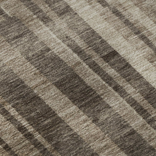 Piper Looms Mayfield Stripes AMF1063 Brown Machine Washable Area Rug Swatch Image