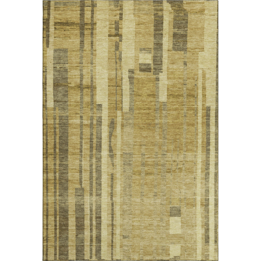 Piper Looms Mayfield Stripes AMF1063 Gold Machine Washable Area Rug main image