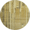 Piper Looms Mayfield Stripes AMF1063 Gold Machine Washable Area Rug Round Main Image