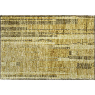 Piper Looms Mayfield Stripes AMF1063 Gold Machine Washable Area Rug Scatter Main Image