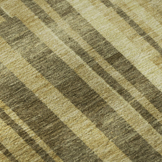 Piper Looms Mayfield Stripes AMF1063 Gold Machine Washable Area Rug Swatch Image