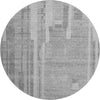 Piper Looms Mayfield Stripes AMF1063 Gray Machine Washable Area Rug Round Main Image