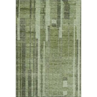 Piper Looms Mayfield Stripes AMF1063 Green Machine Washable Area Rug main image