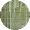 Piper Looms Mayfield Stripes AMF1063 Green Machine Washable Area Rug Round Main Image