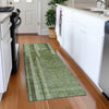 Piper Looms Mayfield Stripes AMF1063 Green Machine Washable Area Rug Runner Lifestyle Image Feature