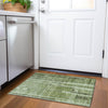 Piper Looms Mayfield Stripes AMF1063 Green Machine Washable Area Rug Scatter Lifestyle Image Feature