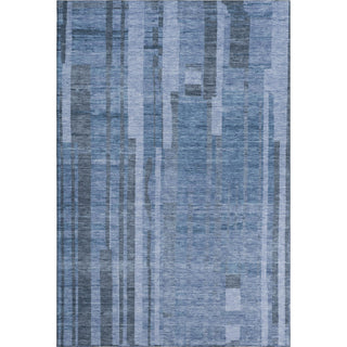 Piper Looms Mayfield Stripes AMF1063 Navy Machine Washable Area Rug main image