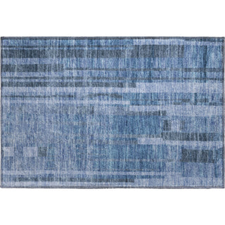 Piper Looms Mayfield Stripes AMF1063 Navy Machine Washable Area Rug Scatter Main Image