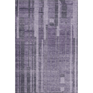 Piper Looms Mayfield Stripes AMF1063 Purple Machine Washable Area Rug main image